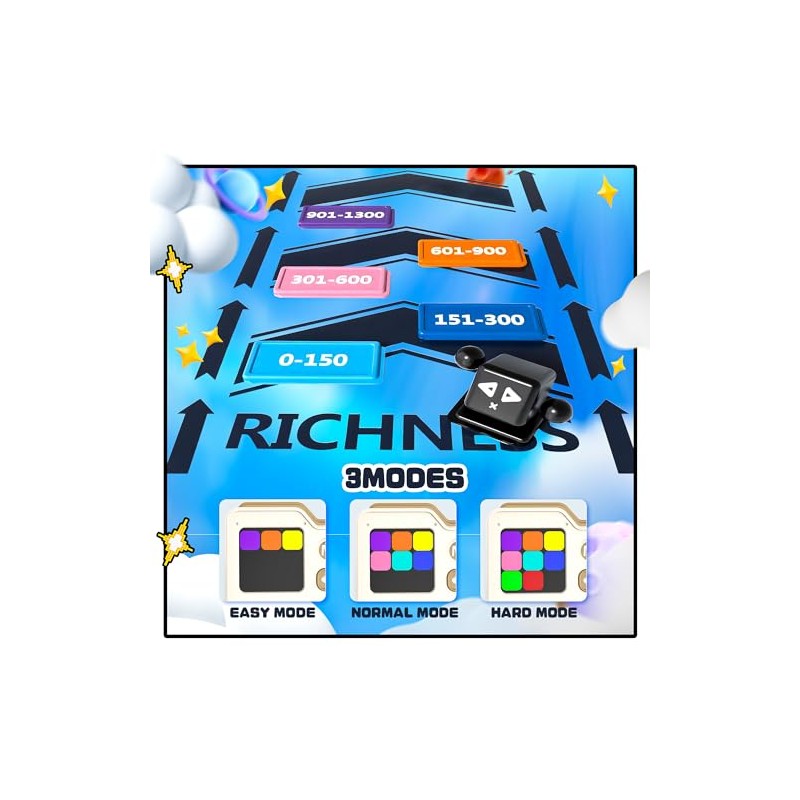 SMILESSKIDDO Super Slide Puzzle Games, Original 1000+ Challenges & 3