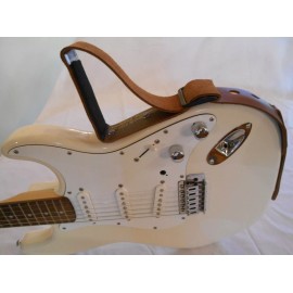 NeckUp Neck Up GUITAR SUPPORT GS-MiniNB Leather Strap Brown NEW Made in USA