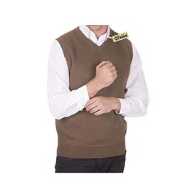 21Fashion Mens Sleeveless V Neck Knitted Slipover Sweater Adults Golf Sports Wear Tank Top Small/5X-Large Coffee