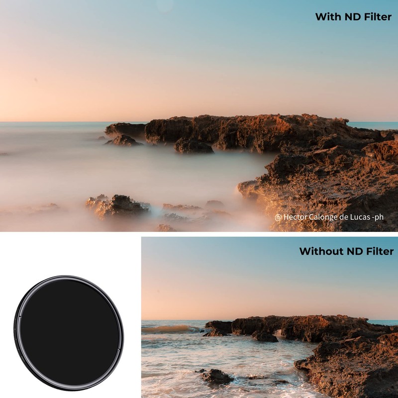 K&F Concept 67mm Variable ND2-400 Filter With Cap, K Pro