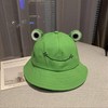 HOMIEBUDS SPPRANDOM Yasirona WallDecalsAndArt Cute Green Frog Bucket Hat, Summer