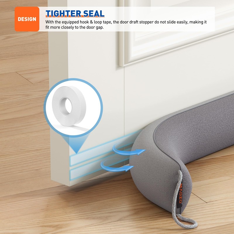 MAGZO Door Draft Stopper, 32 Inch Under Door Draft Blocker