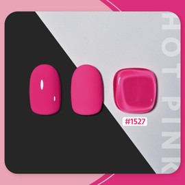 GAOY Hot Pink Gel Nail Polish, 16ml Soak Off UV Light Cure Gel Polish for Nail Art DIY Manicure at Home, Color 1527