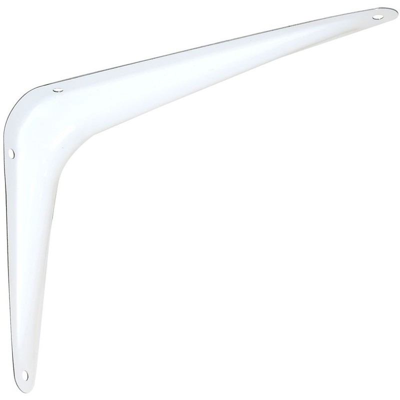 Utility Shelf Bracket 6 by 8 Inch White