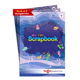 A4 Scrapbooks for Kids (Pack of 3, 32 Pages each) | DIY Scrapbooking Photo Album | Colourful Scrapbook | Perfect Photo Book for Birthday, Anniversary, Wedding, School Project | Multicolor