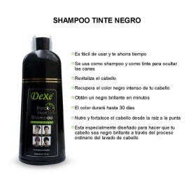 Shampoo Canas Tinte Cabello Color Negro