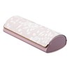 Narumi Pearl NA-6 Glasses Case, Pink, Hard, Magnetic, Floral Pattern