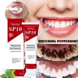 Yejoby (New) 2025 Sp10 Probiotic Toothpaste, Sp 10 Toothpaste, Sp-10 Ultra Whit-ening, Fresh Breath, Oral Cleaning and Care - Specification: SP10 2Pcs(Best Choice!!!)