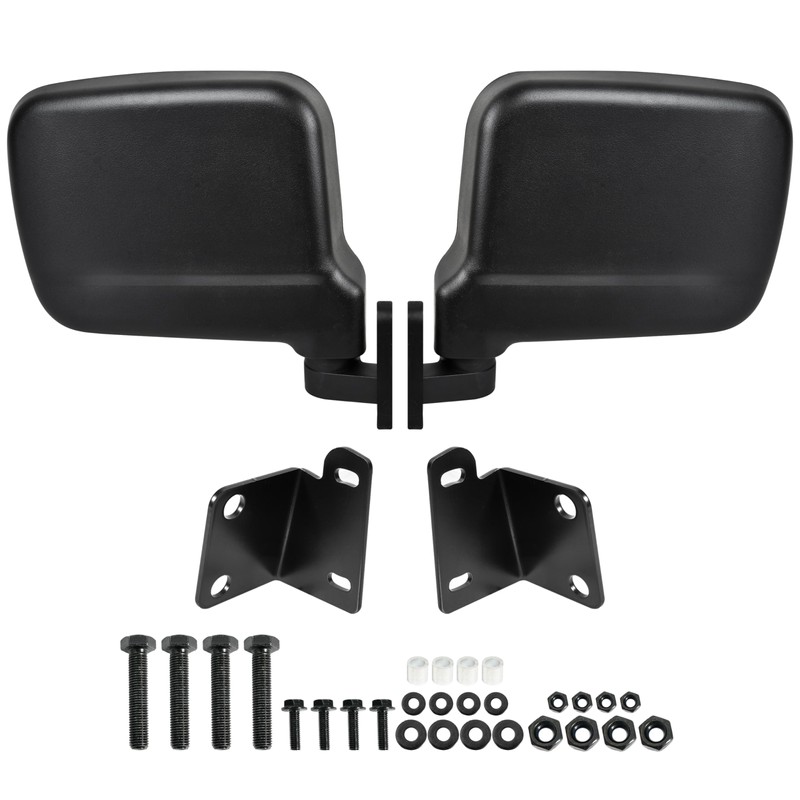 SAUTVS Adjustable Side Mirrors Compatible with Kawasaki Mule Pro FXT