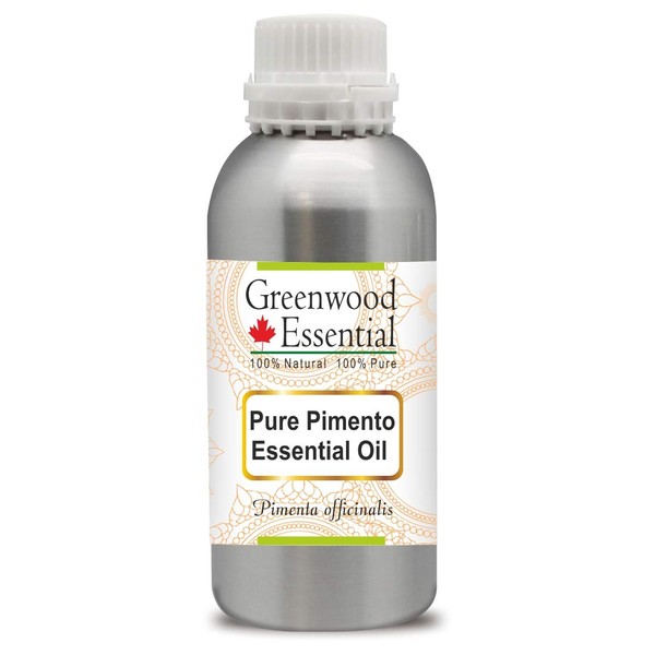 Greenwood Essential Pure Pimento Essential Oil (Pimenta officinalis) Natural Therapeutic Quality Steam Distilled 630ml (21oz)