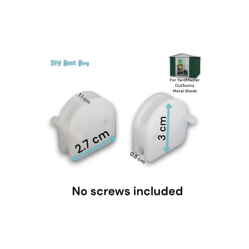 DIY Best Buy Replacement Door Slides for Metal Shed -