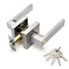 Hardbase Hardware Door Knob with Key for Indoor, Bedroom, Bathroom