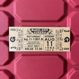 Clyde Beatty Cole Bros Combined Circus Ticket Unused Vintage August 1984