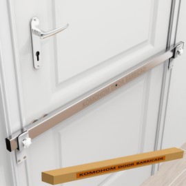 2x4 Door Barricade Brackets, Grade U-Shaped Security Brackets for Wood, Sheds, Gates & Basement Doors (2x4 Lumber Lock) 3mm White