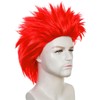 Short Red Wig Men Short Spiky Wigs Adult Light Reddish