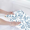 Self Adhesive Drawer Liner Shelf Blue Contact Paper 17.3in x16.4ft