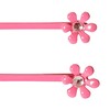 Mibella Kids Hair Clips with Flowers 6 Pieces Kids Pink