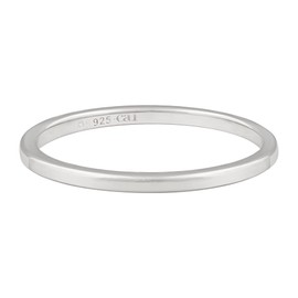 cai 274270306R Women's Ring 925 Sterling Silver Shiny without Stone White, Sterling Silver, None