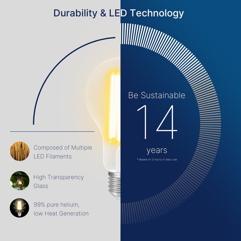 FLSNT 150W Equivalent Dimmable A23 LED Light Bulbs, 2650Lumens, Efficient