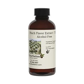 OliveNation TTB-Approved Peach Flavoring, Natural Peach Flavor for Brewing, Baking, Sugar Free, Non-GMO, Gluten Free, Vegan - 8 fl oz