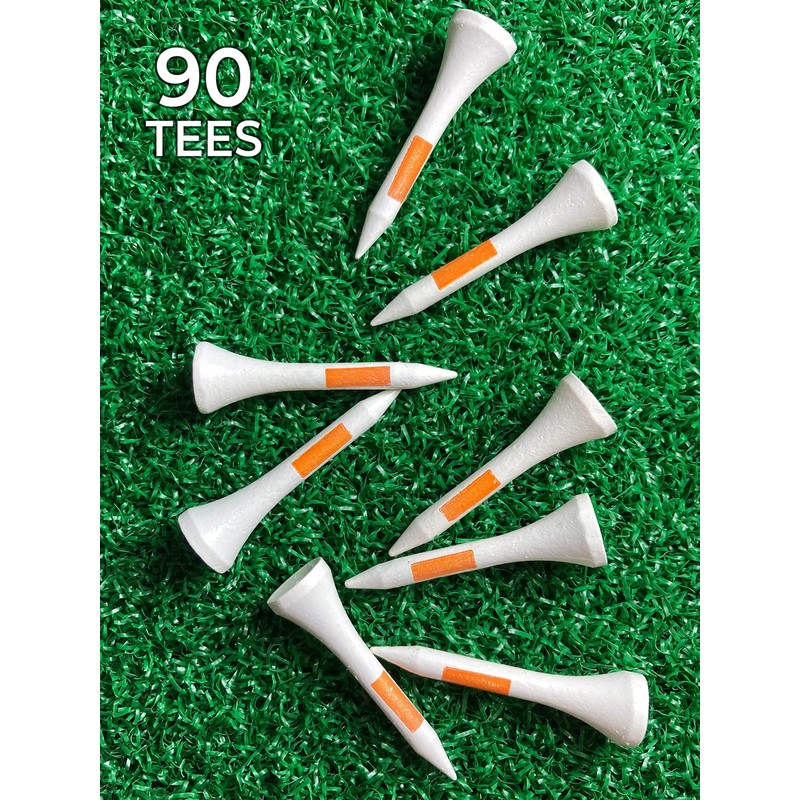 Pride PTS Wood Golf Tees - 90 Count, 1-1/2 Inch