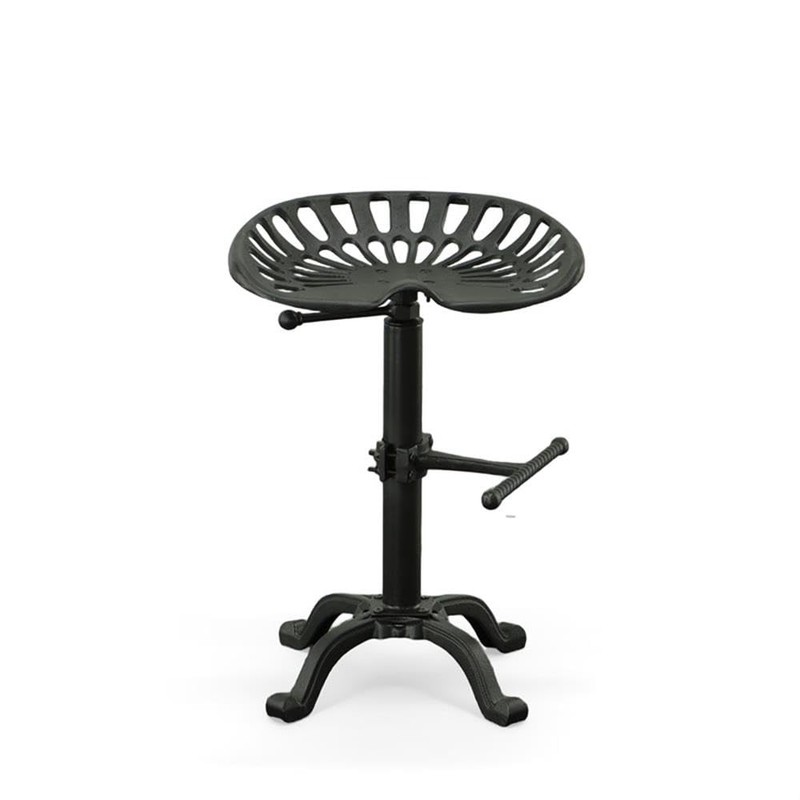 Carolina Classic Adjustable Tractor Seat Stool in Black