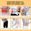 SEWACC Fleece Waist Warmer Thermal Plush Lumbar Support Belt Cozy