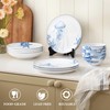 Minh Long 12-PCS Porcelain Coastal Dinnerware Set, Plates, Bowls, Service