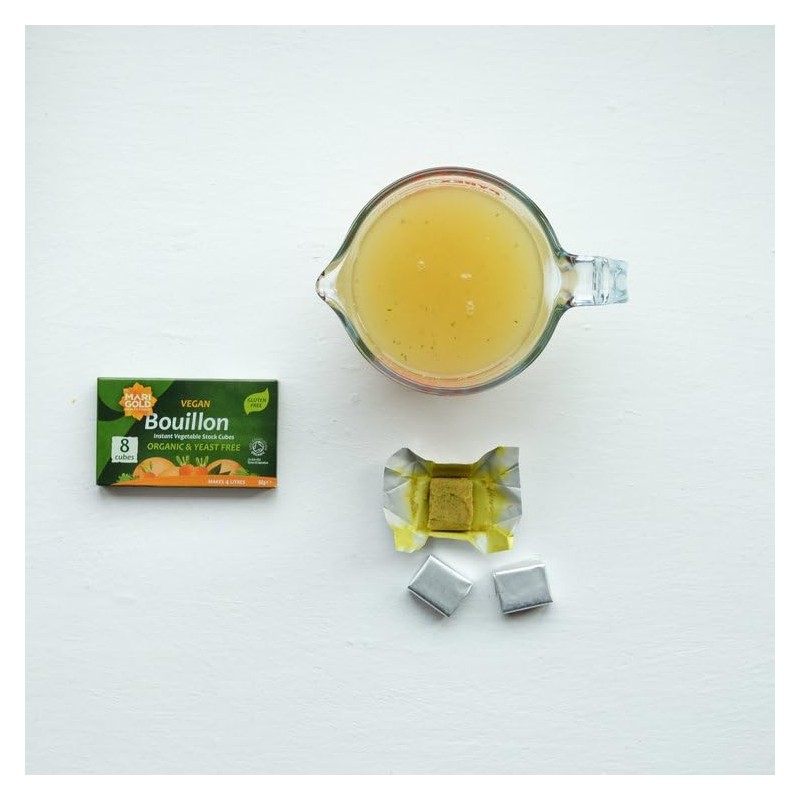 Marigold Vegan Bouillon Instant Vegetable Stock Cubes Organic & Yeast