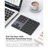 JOYEKY Wireless Number Pad Bluetooth 5.0 & 2.4G Portable Number