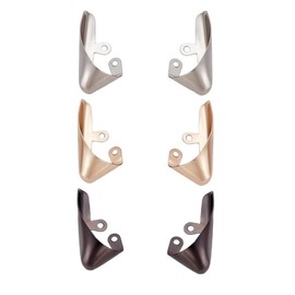 GYWHOOFT 3 Pair of Metal Shoes Protection, Pointed Toe Protectors for Metal Shoes, Elegant High Heels, Durable Shoe Cover Toe Cap for Shoes, Repair Protection, silver, Medium