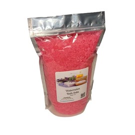 Bath Salts | 4lb Bag (64oz.) | Choose Your Scent | Epsom Salt | Sea Salt| Bathing | Body Care | Beauty | Relaxation | Spa | Pedicure | Manicure | Soak (Watermelon)