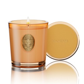 M&SENSE Natural Soy Candle | Basil Ginger & Orange | 9.2 oz, 50H Burn Time | Luxury Scented Candle for Relaxation, Gifting, Home Décor | Ideal for Bedroom, Office, Party Ambiance