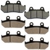 Caltric Front Rear Brake Pads for Honda GL1500 GL1500SE Interstate