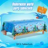 Huxolynifty Under The Sea Tablecloth, 3 Pcs Sea Animal Table