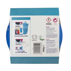 Ecozone Room Damp, Mould & Moisture Trap, Portable Dehumidifier Device, Re-Usable & Re-Fillable, 3 months Protection for Bedrooms, Bathrooms, Garages, Kitchens & Caravans, Vegan Friendly (Single)