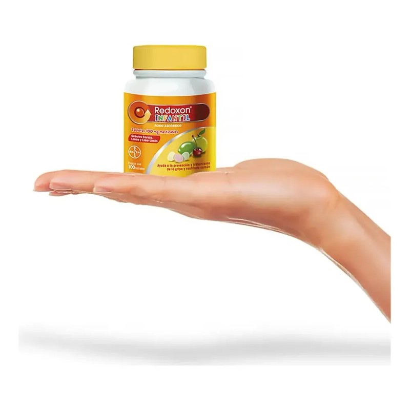 Redoxon Infantil Vitamina C 100 Tabletas Masticables 3 Pack