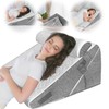 GUWELL Wedge Pillow for Headboard, Adjustable Bed Wedge Pillow Set