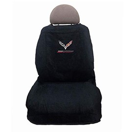 C7 Grand Sport Corvette Seat Armour - Set of 2 Seat Covers : Black