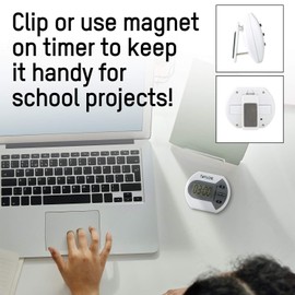 Taylor Digital Timer Counts Up and Down for School, Learning, Projects, and Kitchen Tasks