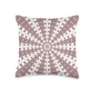 Starlight Beam With Dovetail Pattern White Cut Out Throw Pillow