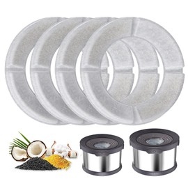 UPSKY 4PCS Replacement Filters for 8L/2.1Gal, 10L/2.6Gal and 12L/3.17Gal Round Dog Water Bowl
