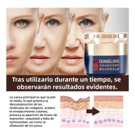 Crema Facial Antienvejecimiento con Retinol, Colágeno y Ácido Hialurónico