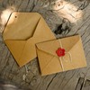Envelopes with Drawstring Closure, 10 Pieces, White x Heart, 6.3