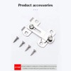 2 sets safety latches for doors push lock sliding inside