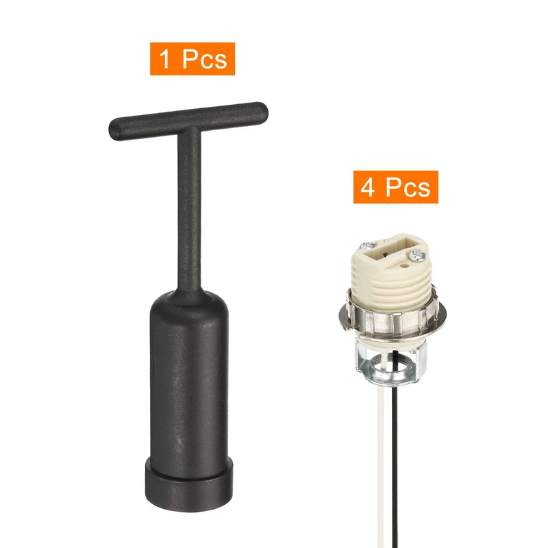 PATIKIL G9 Light Base Socket Kit, 4 Set 10 Inch