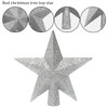 HONGECB Christmas Tree Topper Star, Plastic Christmas Tree Topper, Plastic