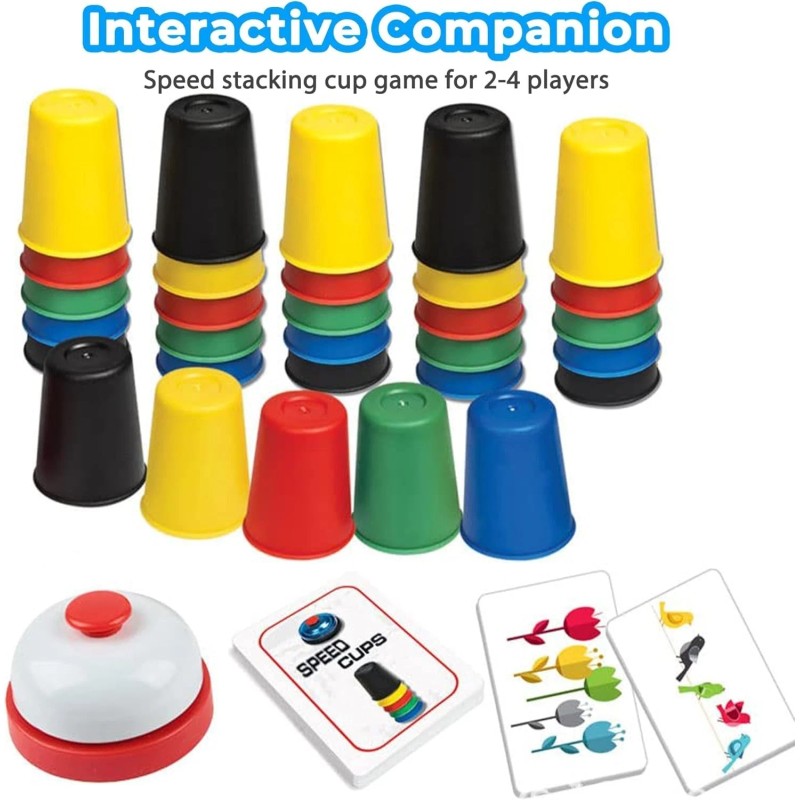 Unbranded Quick Stacking Cup Game, Classic Matching Speed Cup With