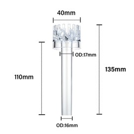 LINLAN 4-Pieces Self-Rotating Aquarium Surface Skimmer Accessories, Acrylic Oil Film Remover with Fine Filter Screen for Enhanced Gas Exchange, Compatible with Lily Pipes & DIY Tubing​