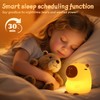 Rytinazzz Capybara Night Light for Kids, Squishy Lamp, 1200mAh Long-Lasting